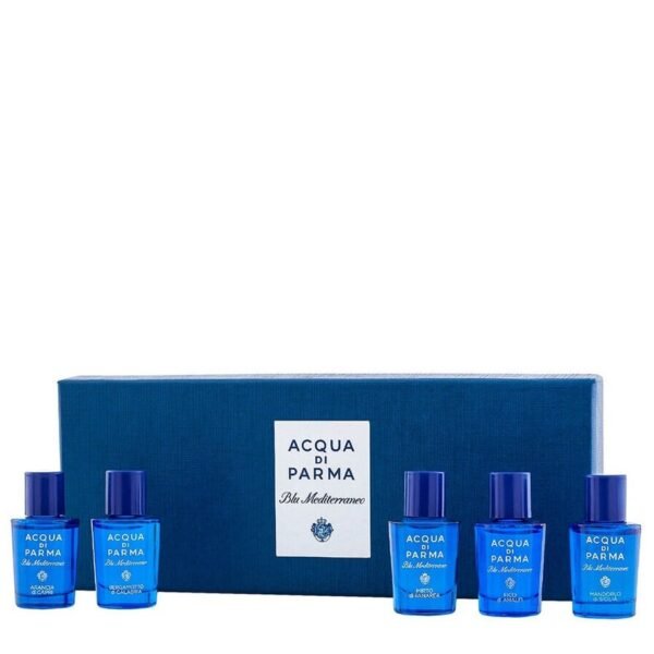 Acqua di Parma Blu Mediterraneo Miniature Set 5ml Arancia di Capri EDT + 5ml Fico di Amalfi EDT + 5ml Bergamotto di Calabria EDT + 5ml Mandorlo Di Sicilia EDT + 5ml Mirto di Panarea EDT