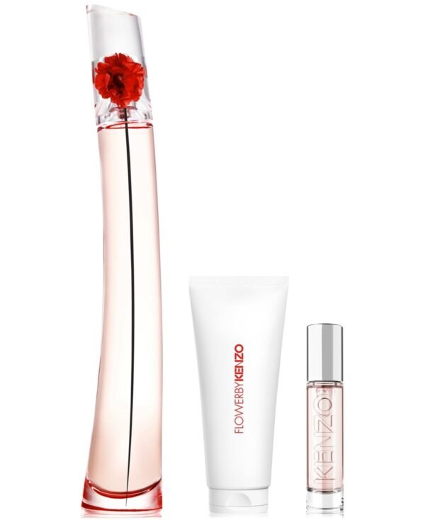 Kenzo Flower by Kenzo L'Absolue Gift Set 100ml EDP + 10ml EDP + 75ml Body Lotion