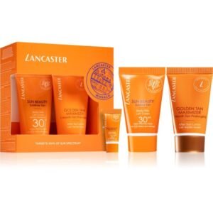 Lancaster Sun Beauty Gift Set 50ml Sun Beauty Body Milk SPF30 + 50ml After Sun Golden Maximiser + 3ml Sun Beauty Face Cream SPF30