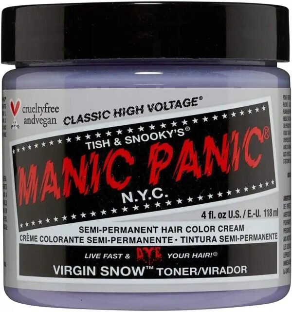 Manic Panic High Voltage Classic Semi-Permanent Hair Colour 118ml - Virgin Snow
