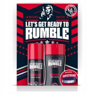 Michael Buffer Let's Get Ready To Rumble Gift Set 250ml Shower Gel + 150ml Body Spray + Wristband