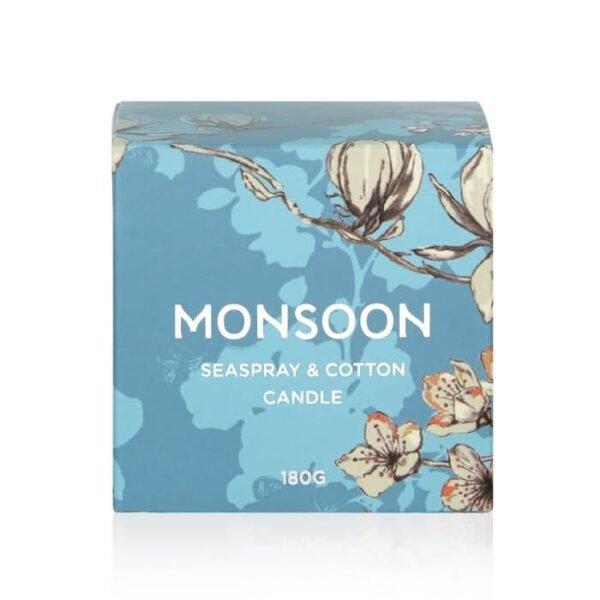 Monsoon Seaspray & Cotton Scented Candle 180g