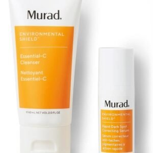 Murad The Derm Report Brighter More Radiant Skin Set 60ml Cleanser + 10ml Dark Spot Correcting Serum (This gift set contains: 1x 60ml Essential-C Cleanser 1x 10ml Rapid Dark Spot Correcting Serum)