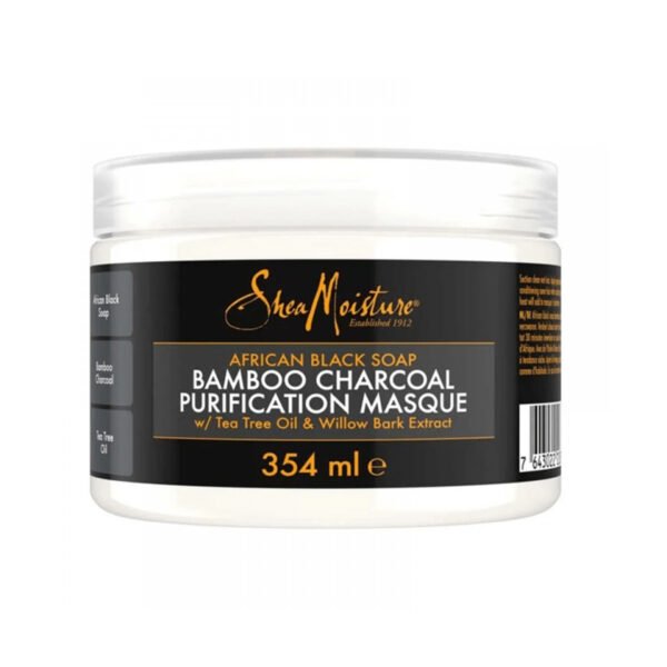 Shea Moisture African Black Soap Bamboo Charcoal Purification Masque 354ml