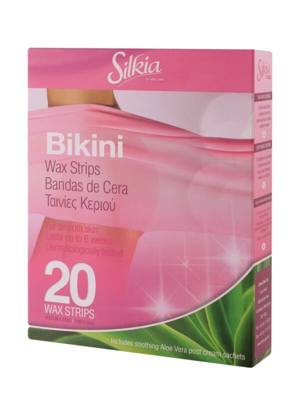 Silkia Aloe Vera Bikini Wax Strips 20 Pieces