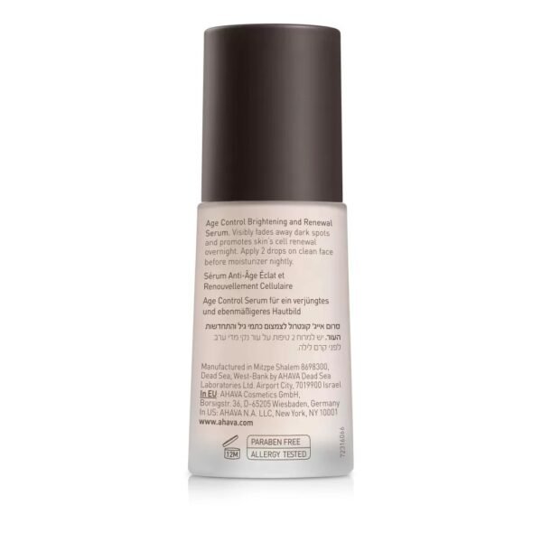 Ahava Time To Smooth Age Control Brightening & Renewal Serum 30ml
