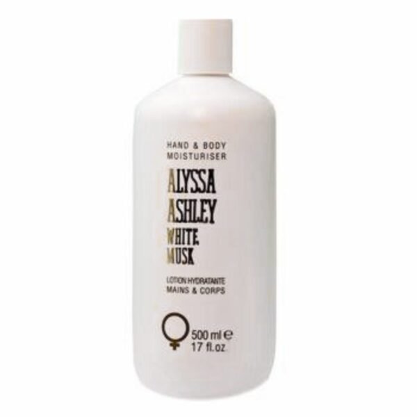 Alyssa Ashley White Musk Hand and Body Moisturiser 500ml