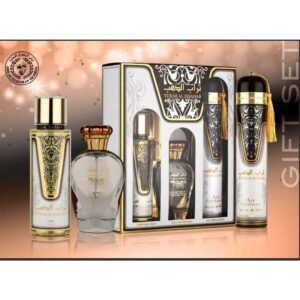 Ard Al Zaafaran Turab Al Dhahab Gift Set 100ml EDP + 250ml Body Mist + 300ml Air Freshener