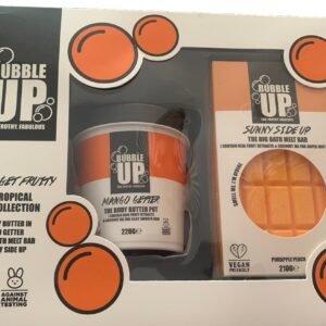 Bubble Up Tropical Gift Set 210g Sunny Side Up Big Bath Bar + 220g Mango Getter Body Butter