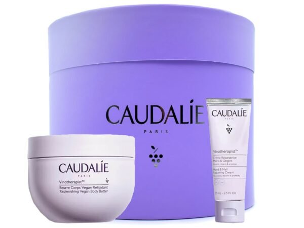 Caudalie Vinotherapist Body Moisture Duo Gift Set 250g Replenishing Vegan Body Butter + 75ml Hand & Nail Repairing Cream