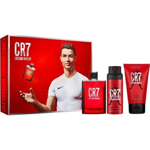 Cristiano Ronaldo CR7 Game On Gift Set 100ml EDT Spray + 150ml Shower Gel + 150ml Body Spray