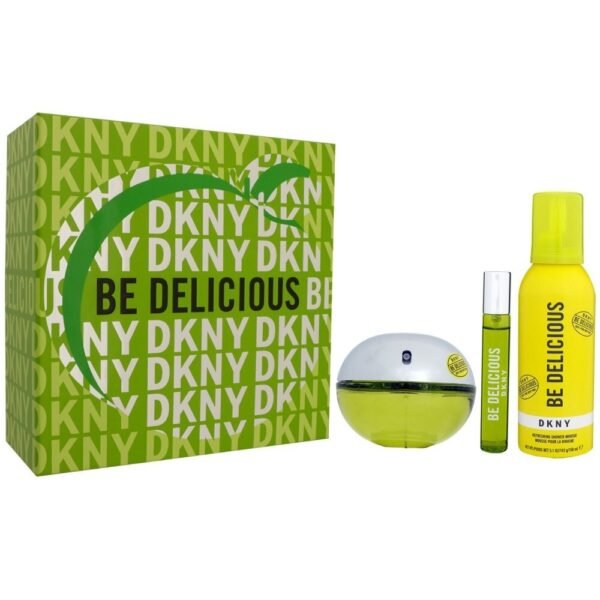 DKNY Be Delicious Gift Set 100ml EDP + 150ml Shower Mousse + 15ml EDP