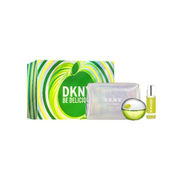 DKNY Be Delicious Gift Set - EDP 100ml + Body Mist 125ml + Pouch