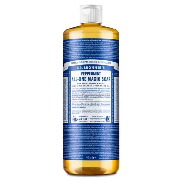 Dr. Bronner's 18-In-1 Peppermint Pure-Castile Soap 945ml