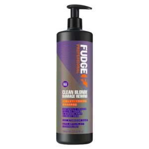 Fudge Clean Blonde Damage Rewind Violet Toning Shampoo 1000ml