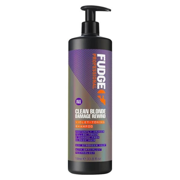Fudge Clean Blonde Damage Rewind Violet Toning Shampoo 1000ml