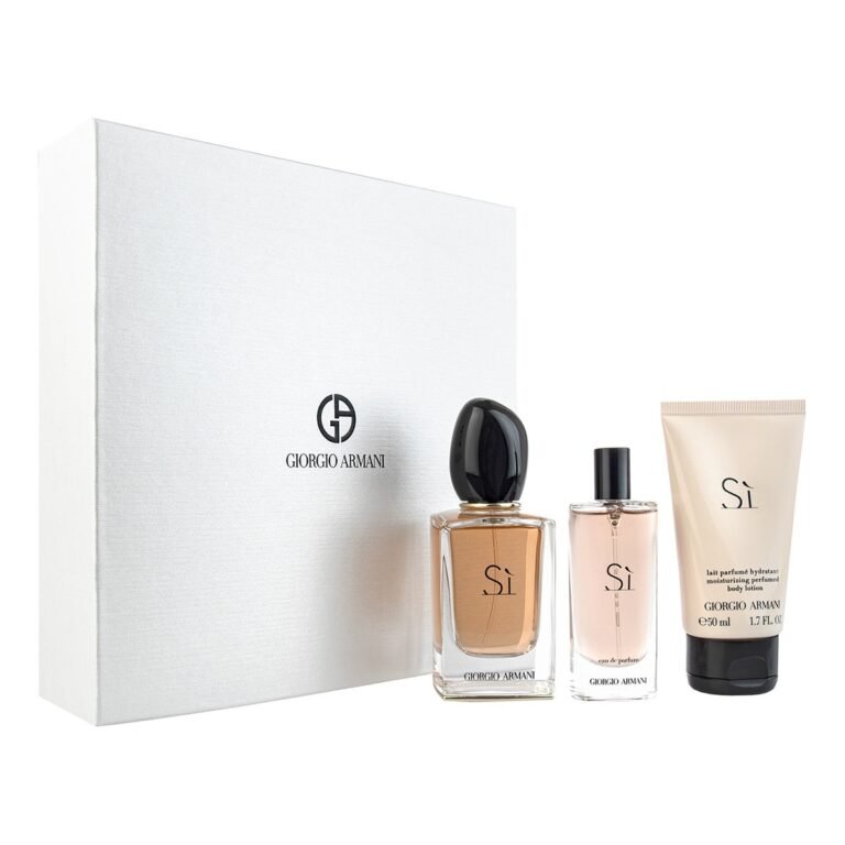 Giorgio Armani Si Gift Set 50ml EDP + 50ml Body Lotion + 15ml EDP