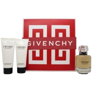 Givenchy L'Interdit Gift Set 80ml EDP + 75ml Shower Gel + 75ml Body Lotion