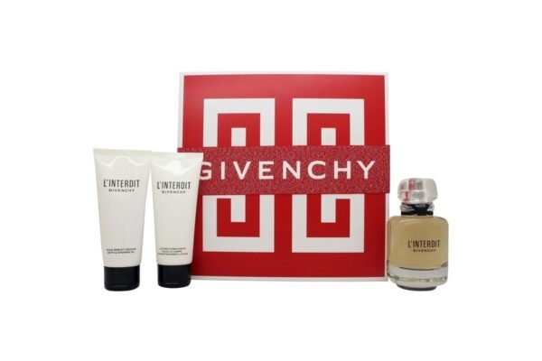 Givenchy L'Interdit Gift Set 80ml EDP + 75ml Shower Gel + 75ml Body Lotion