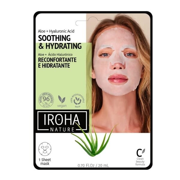 Iroha Nature Moisturizing Aloe Vera Tissue Face Mask 1 x Tissue Face Mask