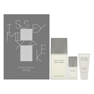Issey Miyake L'Eau d'Issey Pour Homme Gift Set 125ml EDT + 50ml Shower Gel + 50ml Aftershave Balm