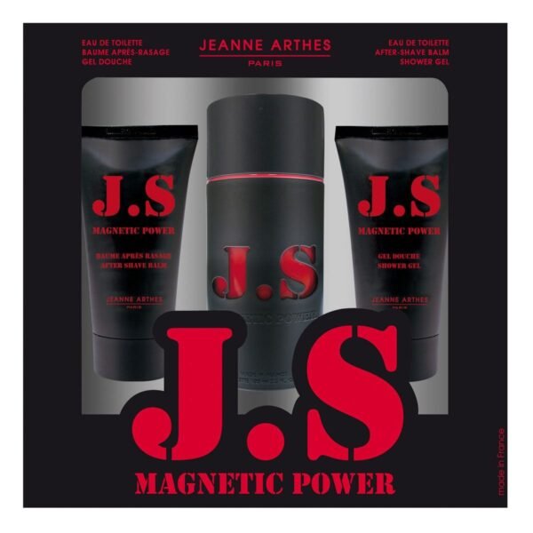 Jeanne Arthes Js Magnetic Power Gift Set 100ml EDT + 75ml Shower Gel + 75ml Aftershave Balm