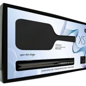 AGV Hair MyHair Set XS Straightener Matte Black + Black Paddle Brush