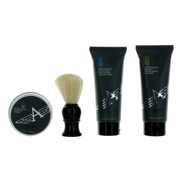 Aubusson Cruiser Grooming Gift Set 100ml Aftershave Balm + 100ml Cleanser + 60g Soap + Shaving Brush