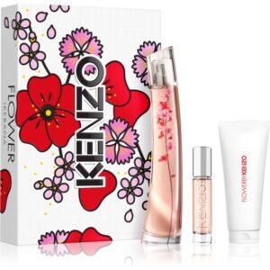 Kenzo Flower Ikebana Sakura Gift Set 75ml EDP + 10ml EDP + 75ml Body Lotion