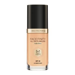 Max Factor Facefinity All Day Flawless 3 in 1 Foundation SPF20 30ml - 44 Warm Ivory