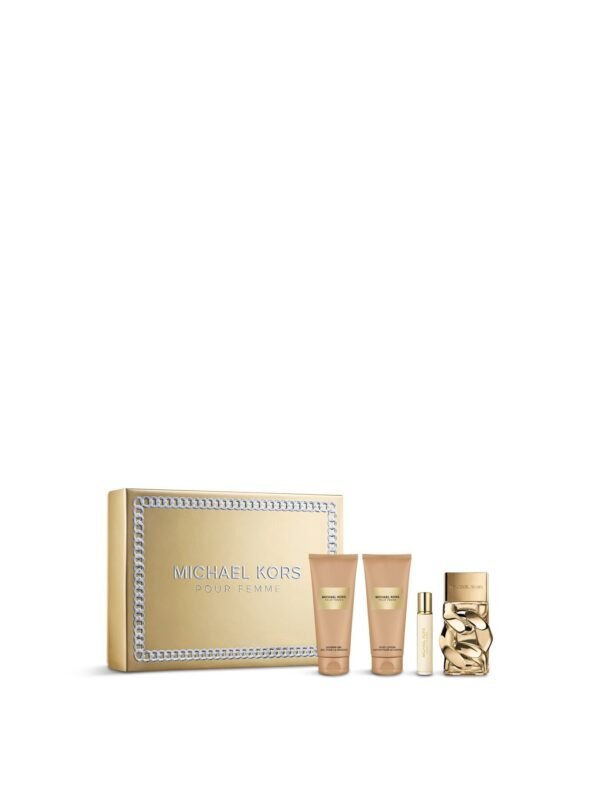 Michael Kors Pour Femme Gift Set 100ml EDP + 100ml Body Lotion + 100ml Shower Gel + 10ml EDP