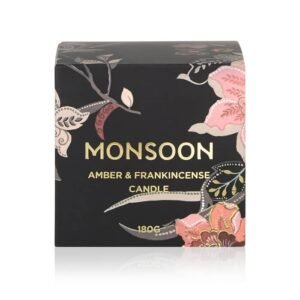 Monsoon Amber & Frankincense Scented Candle 180g