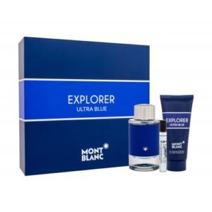 Mont Blanc Explorer Ultra Blue Gift Set 100ml EDP + 7.5ml EDP + 100ml Shower Gel