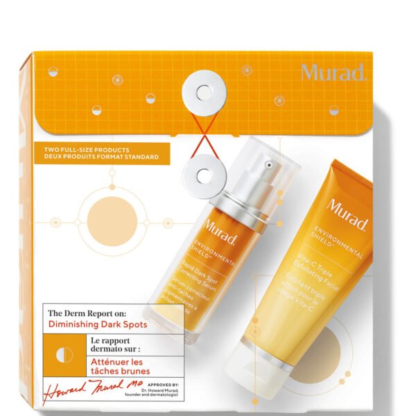 Murad The Derm Report Diminishing Dark Spots Gift Set 30ml Correcting Serum + 80 Face Exfoliator (This gift set contains: 1x 30ml Rapid Dark Spot Correcting Serum 1x 80ml Vita-C Triple Exfoliating Facial)