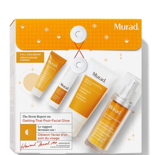 Murad The Derm Report Getting That Post-Facial Glow Gift Set 60ml Cleaner + 30ml Dark Spot Correcting Serum + 10ml Face Exfoliator + 5ml Eye Dark Circle Corrector
