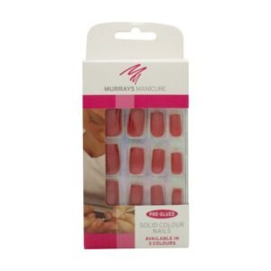 Murrays Manicure Solid Colour False Nails 24 Nails - Red