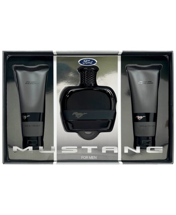 Mustang Black Gift Set 100ml EDT + 100ml Aftershave Balm + 100ml Body Wash