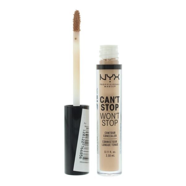 NYX Can't Stop Won't Stop Full Coverage 24H Concealer 3.5ml - Soft Beige