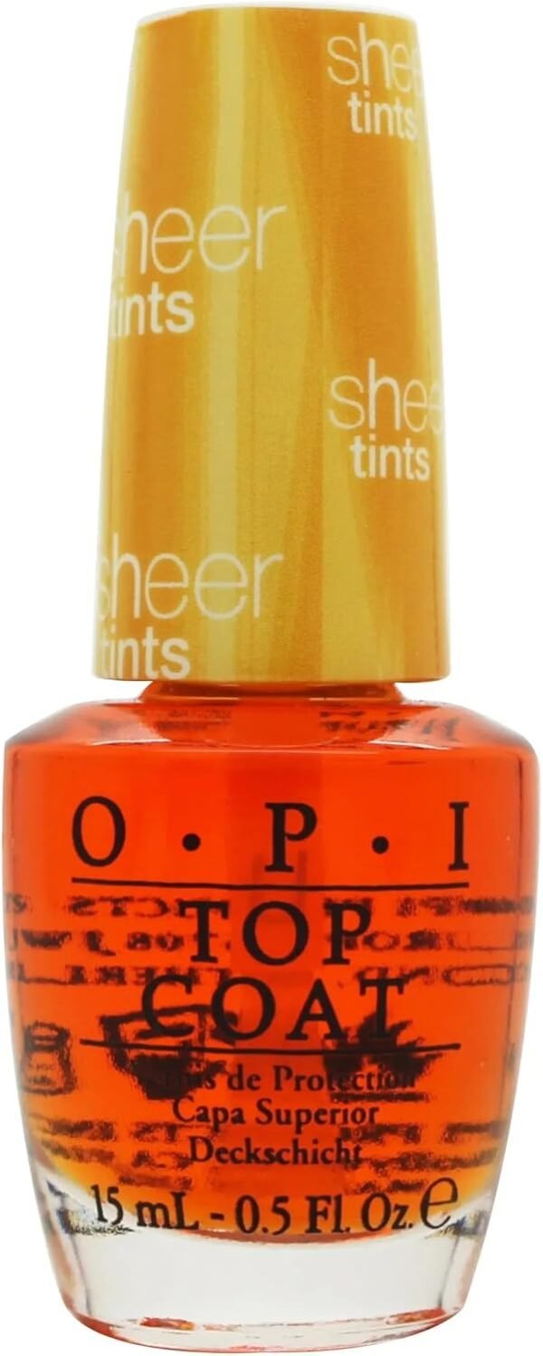 OPI Sheer Tints Top Coat 15ml - I'm Never Amberrassed NTS01