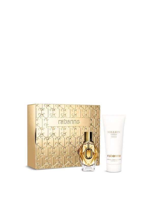 Paco Rabanne Million Gold for Her Gift Set 50ml EDP + 100ml Body Lotion