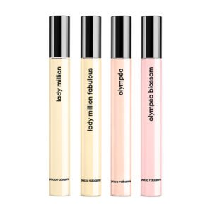 Paco Rabanne Women Miniature Gift Set 10ml Lady Million EDP + 10ml Olympea EDP + 10ml Lady Million Fabulous EDP Intense + 10ml Olympea Blossom EDP Florale