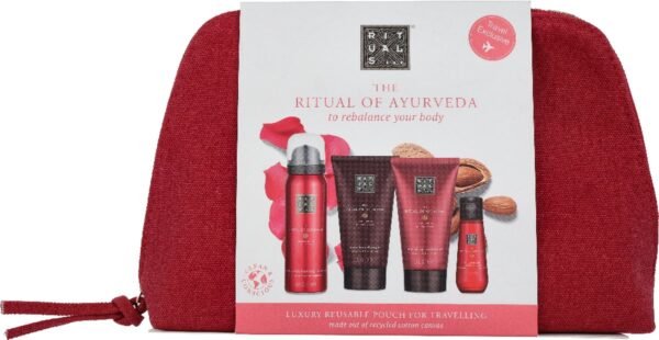 Rituals The Ritual of Ayurveda Rebalancing Gift Set 50ml Foaming Shower Gel + 70ml Shampoo + 70ml Conditioner + 30ml Dry Oil for Body & Hair