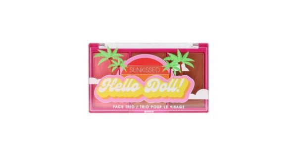 Sunkissed Hello Doll Face Trio 4.2g Blusher + 4.2g Highlighter + 4.2g Bronzer