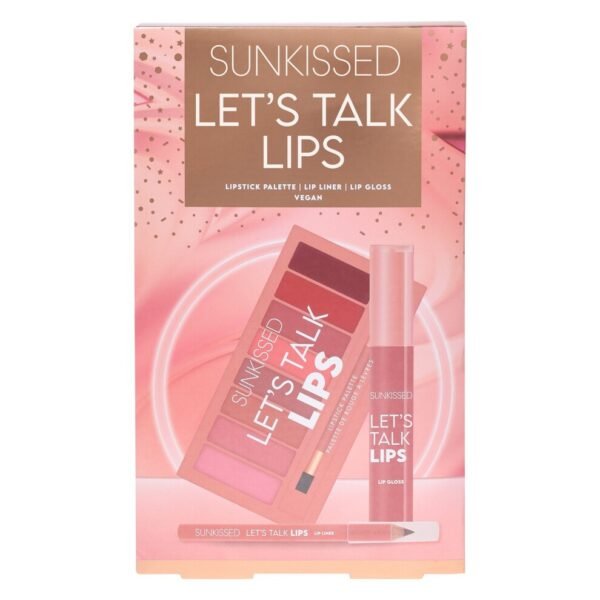 "Sunkissed Let's Talk Lips - 0.8g Lip Liner, 3.2ml Lip Gloss, Lip Palette"