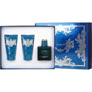 Versace Eros Gift Set 50ml EDT + 50ml Aftershave Balm + 50ml Shower Gel