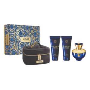 Versace Pour Femme Dylan Blue Gift Set 100ml EDP + 100ml Shower Gel + 100ml Body Lotion