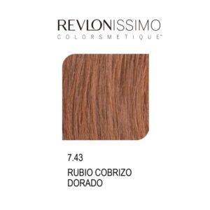 Revlon Revlonissimo Colorsmetique Permanent Hair Color 60ml - 7.43 Medium Golden Copper Blonde